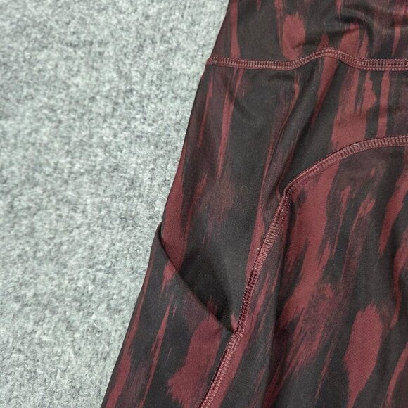 Lululemon Speed Tight IV Leggings Womens 4 Painted Animal Bordeaux Black Running - Picture 12 of 13